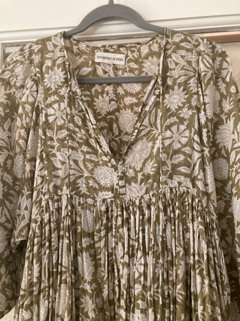Daughters of India Olive Kyra Midi Dres